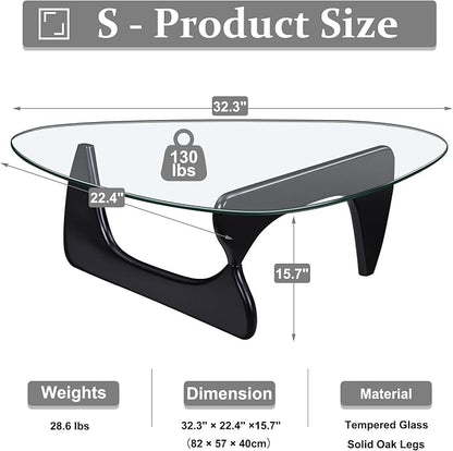 Coffee Tables for Living Room, Small Oval Center Table - Image 2