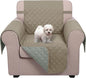 U-NICE HOME Reversible Recliner Chair Covers, Khaki/Light Grey | 23''Armchair by U-NICEHOME