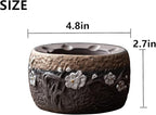 Teapot Warmer Matte Classic Retro Ceramic Universal Tea Warmer Stand Set with Candle Holder Japanese Style for Warming Tea, Coffee and Milk etc.