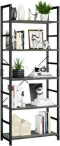 NUMENN 5 Tier Bookshelf, Tall Bookcase Shelf Storage Organizer, Modern Book by NUMENN