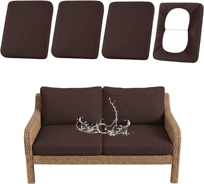 Waterproof Outdoor Cushion Covers, Stretch Patio Slipcovers | UV Resistant by hyha