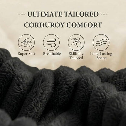 78" 4-in-1 Convertible Sofa Bed, Boneless Corduroy Sleeper Couch - Image 6
