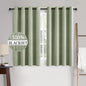 MIULEE Linen Texture Curtains for Bedroom Solid 100% Blackout Thermal Insulated by MIULEE