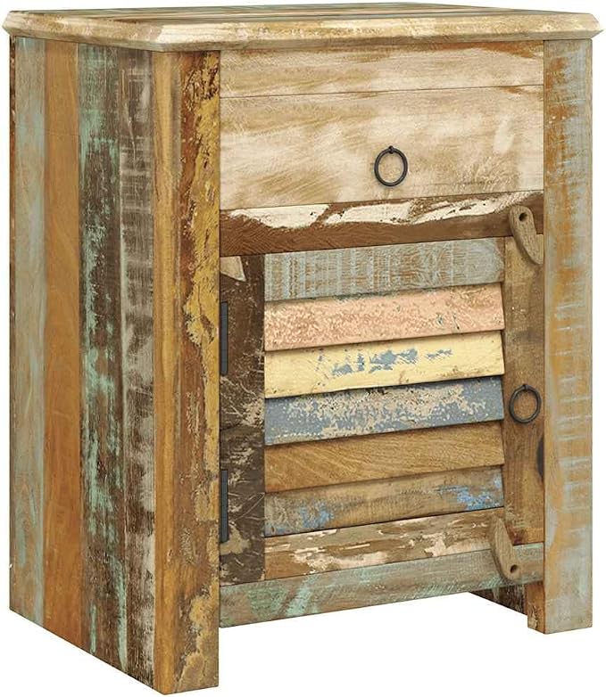 YAFF Vintage Reclaimed Wood End Table - Image 7