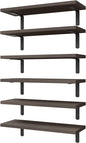 WOPITUES Wood Floating Shelves Set of 6, Shelves by WOPITUESOfficial