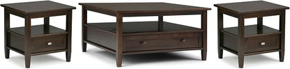 SIMPLIHOME Warm Shaker Solid Wood Transitional-Style 36-inch Wide Coffee Table by SimpliHome
