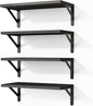 Fixwal Floating Shelves for Wall, Wood Wall Mounted Shelves for Bedroom by Fixwal