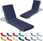 72x21x4in Lounge Cushions for Outdoor Furniture, Outdoor Lounge Chair Cushions by Odsiikly