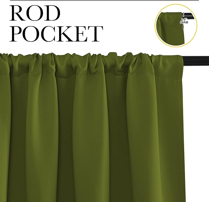 NICETOWN RV Blackout Curtains for Camper Windows, Kitchen Curtains, Short - Image 2