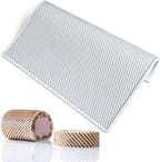 TUKE 3D Cake Lace Mold Stripe Lace Mat Embosser Texture Silicone Mould Fondant Chocolate Stencil Border Bakeware Cake Decorating (A_ Stripe)