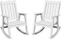 Greesum Set of 2 Outdoor Rocking Chair, Rust-Proof & UV-Resistant, Comfortable by BuynowfromGreesum