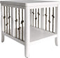 Pemberly Row Coastal Wood End Table, Knotted Rope End Panels, Planked Top by PEMBERLYROW