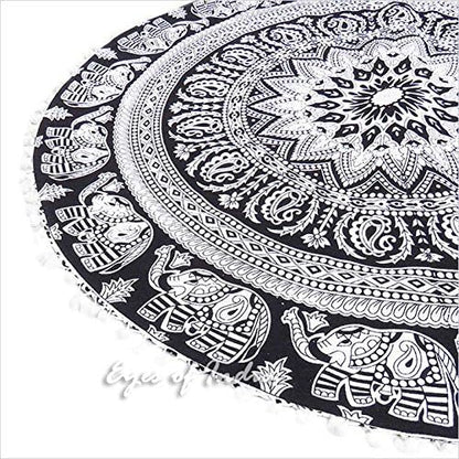 Mandala Floor Pillow Cover Meditation Cushion Seating Throw Hippie Round - Image 5