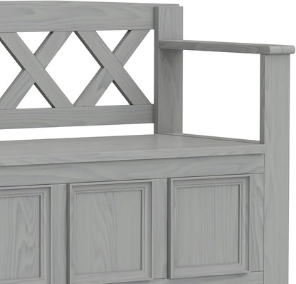 SIMPLIHOME Amherst Entryway Storage Bench - Image 12