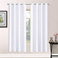 Yakamok Room Darkening Curtains 52x72 inch Length Pure White-Living Room | 2 by Yakamok