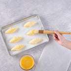 Restaurantware-Pastry Tek 1 Boar Bristles Pastry Brush, 11.8 Inches Buttering Tool â€“ Hardwood Handle, Built-In Hanging Hole, Wood Basting Applicator, Sturdy Ferrule, For Glazing And Basting