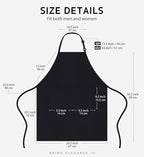 Syntus 12 Pack Bib Apron, Unisex Aprons Adjustable 100% Cotton with 2 Pockets Cooking Kitchen Aprons for Women Men Chef, BBQ Drawing Apron Bulk, Black