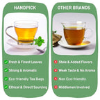 HANDPICK, Holy Basil Tea Bags (100 Count) Caffeine Free, Non-GMO Tulsi Leaves- Tulsi Tea | Round Herbal Tea Bags
