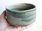 Japanese Traditional Handcrafted Matcha Chawan Tea Bowl Cup Ceremony Tableware Pottery (Fukamidori)