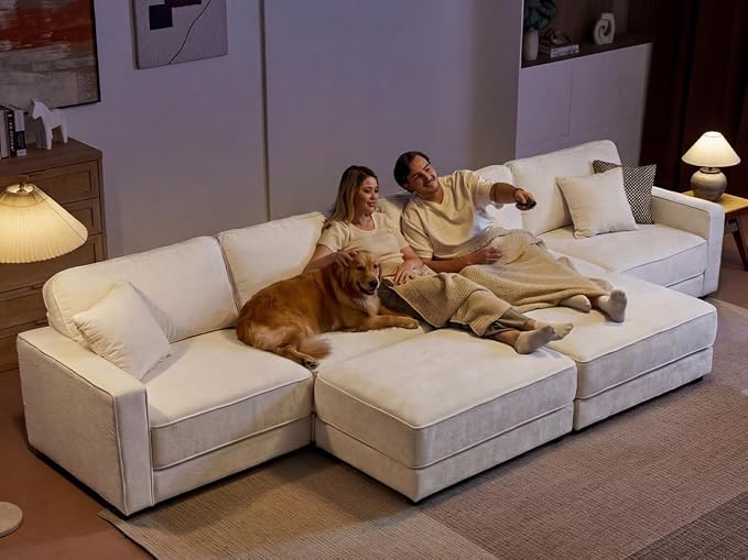 Vipbear 160" Oversized Modular Sectional Sofa, U Shaped Couch Set - Image 7