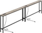 SUPERJARE 110.2 Inch Sofa Table by SUPERJARE
