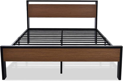 SHA CERLIN 14 Inch Queen Size Metal Platform Bed Frame - Image 8