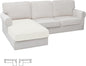 Easy-Going Stretch 1 Piece Chaise Lounge Cushion Slipcover | Sectional Couch by Easy-Going