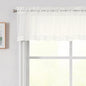Ivory Valances for Windows, Ivory Sheer Curtains 14 Inch Length 2 Pack Kitchen by WelvetBLK