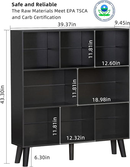 YAHARBO 8 Cube Bookshelf, 3 Tier Bookcase - Image 3