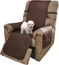 U-NICE HOME Reversible 23''Recliner Small Chair Cover, Coffee/Beige | Recliner by U-NICEHOME