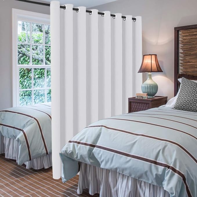 H.VERSAILTEX Patio White Curtains 100 x 96 Inches - Image 2