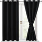 Blackout Curtains for Bedroom, 52 x 54 Inches Long, 2 Panels, Sewn by Hiasan