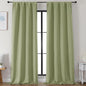 Simplebrand Ava Sage Green Blackout Curtains by Simplebrand