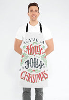 Have a holly jolly Christmas Adjustable Bib Apron Kitchen Cooking Baking Gardening Apron for Women Men
