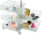 5 Tier Storage Cabinet, 360° Rotating Sofa Side Cabinet, Mobile Bedside Table by Unknown