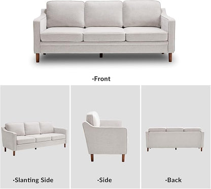 Kingfun Living Room Furniture Sets, 3 Seater Couch and Loveseat, Mid Century - Image 8