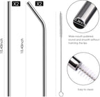 Reusable Straw,Stainless Steel Straws,Drinking Straws Fit for Standley 30 OZ,4 + 1 Cleaning Brush for 20/30 Oz for Yeti/RTIC/Ozark/Reduce/Trail and More Brand Tumblers