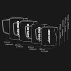 MHW-3BOMBER Espresso Steaming Pitcher Milk Frothing Pitcher Stainless Steel Milk Coffee Cappuccino Latte Art Barista Cup 16.9oz/500ml (Matte Black) P5032B-OS