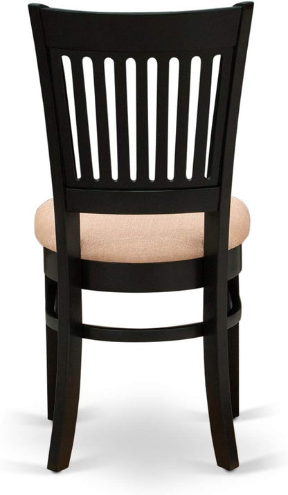 East West Furniture ANVA5-BLK-C 5 Piece Dining Room Furniture Set Includes a - Image 10