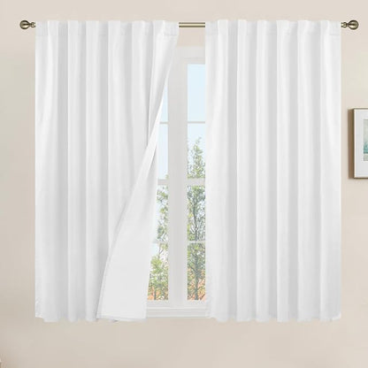 Linen 100% Blackout Window Curtains by LAMIT