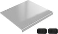 304 Stainless Steel Cutting Board with 2 Pack Non-Slip Mats, Yoposeo Heavy Duty Baking Cutting Chopping Boards for Kitchen, Meat, Fruits, Vegetables, Bread and Baking (15.7" X 11.8"/ 40 X 30cm)