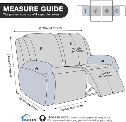 Timeles Recliner Covers Recliner Loveseat Covers Reclining Couch Covers Sofa - Image 5