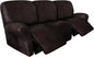 ANARACHON Leather Look Recliner Couch Cover 8-Piece Recliner Sofa Slipcovers 3 by ANARACHON