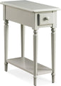 Leick Home Coastal End Table, Solid Wood, 1 Drawer, Bottom Display Shelf by LeickFurniture