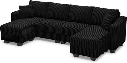 Belffin U Shaped Couch with Reversible Chaises Sectional Couches - Image 9