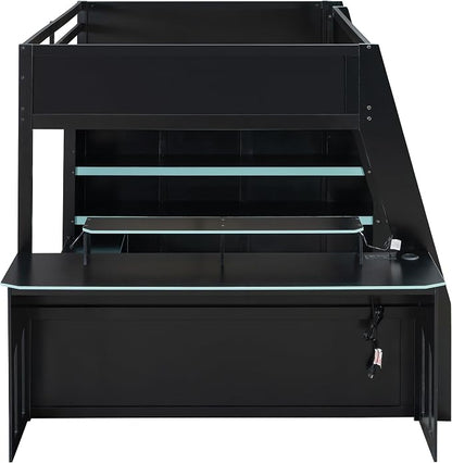 Full Size Wood Esports Loft Bed - Image 9