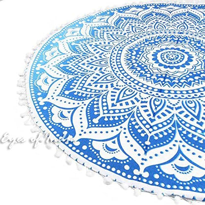 Mandala Floor Pillow Cover Meditation Cushion Seating Throw Hippie Round - Image 9