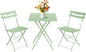 GarveeLife 3 Piece Patio Bistro Set, Folding Patio Bistro Table and Chairs Set by GarveeLife