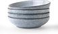 famiware Tempus Pasta Bowls Set of 4, 40 oz Bowls for Kitchen, Stoneware Deep Serving Bowls, Dishwasher & Microwave Safe Bowls for Cereal, Salad, Soup, Dessert etc - Pearl Blue