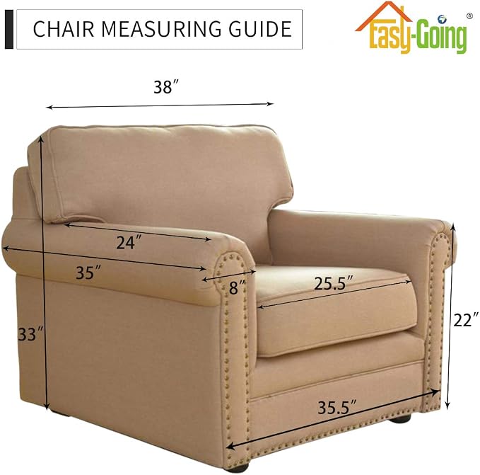 Easy-Going Reversible Couch Cover, Small Chair, Water Resistant Furniture Mat - Image 7
